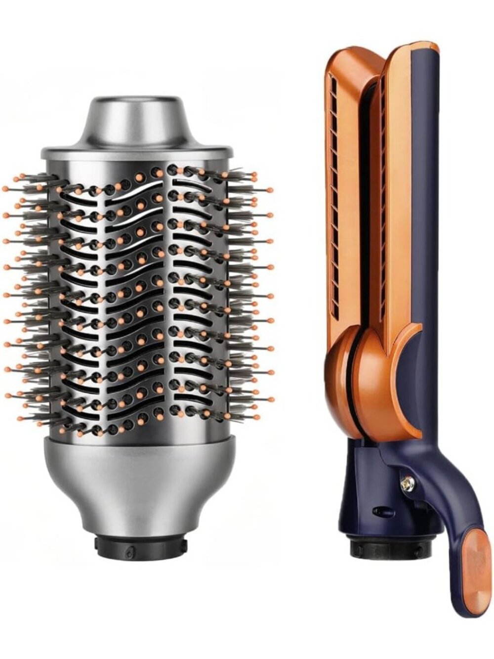 Large Volumizing Brush & Airflow Attachment for Hair Styling & Curling Tools